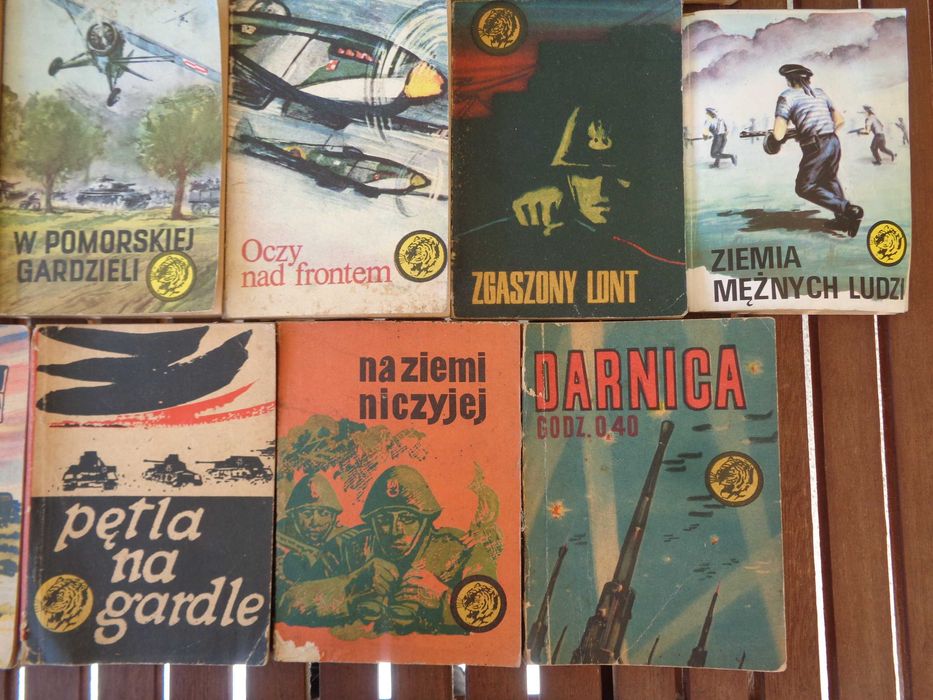 16 x stare książki z serii ŻÓŁTY TYGRYS unikat VINTAGE okazja 16 sztuk