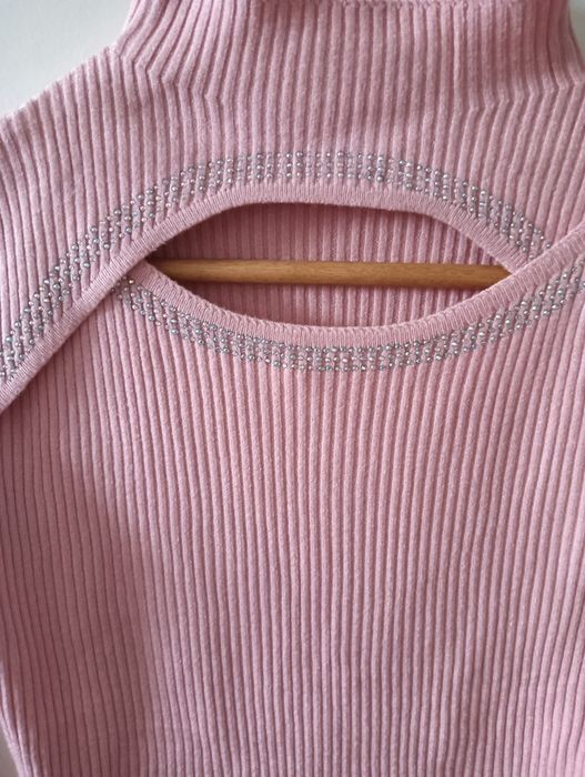 Camisola malha rosa