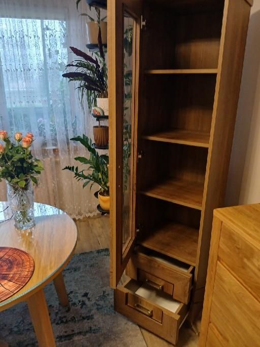 Witryna z półkami Wąska Wysoka TADEUSZ