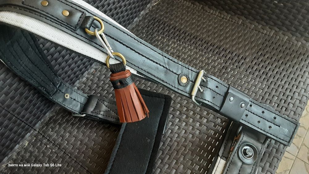 Шлея на коня з пожарного шланга