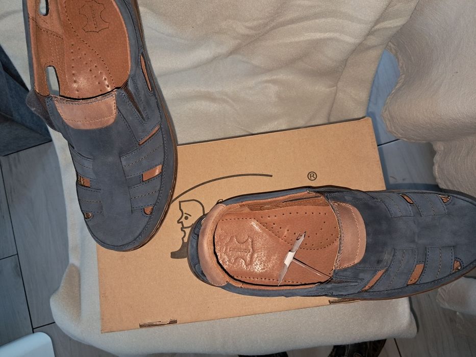 Półbuty lato skóra 44