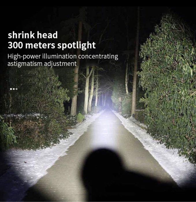 акамуляторний фонарик лед