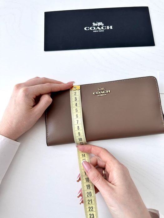 Жіночий брендовий шкіряний гаманець Coach женский кошелек коуч коач