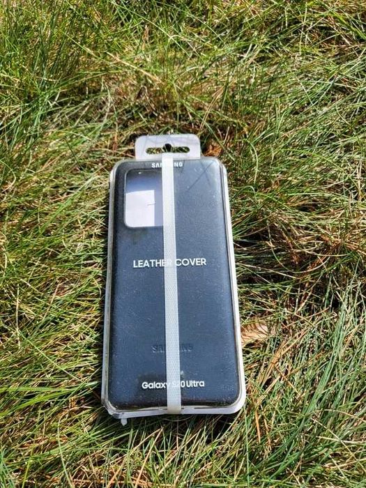 Oryginalne Skórzane Etui Samsung Galaxy S20 Ultra Czarny