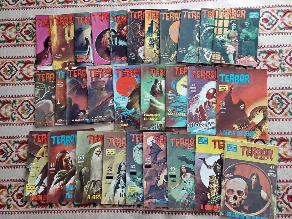 Colecção TERROR quase completa BANDA DESENHADA A.P.R.