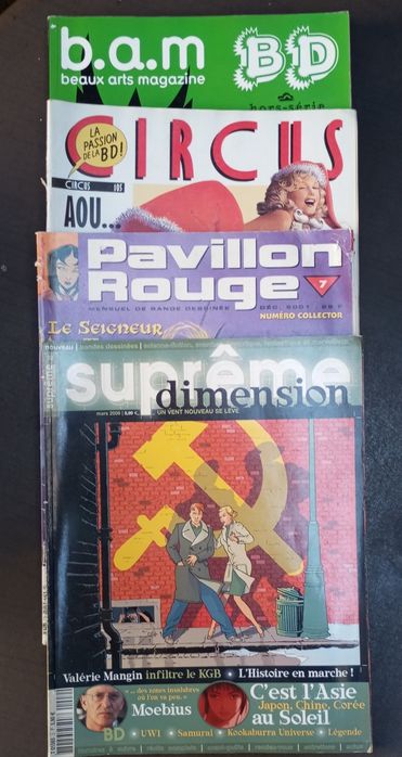 Revistas diversas de BD francesa, portuguesa, etc