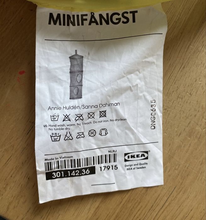 Nowy. Wiszący kosz na zabawki „Minifangst”- Ikea.