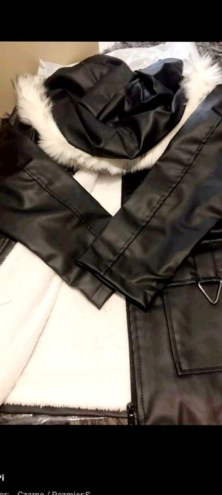 Plaszcz damski skóra ekologiczna r. L