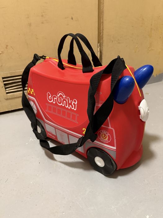 jeżdżąca walizka dla dzieci Trunki Frank Wóz Strażacki