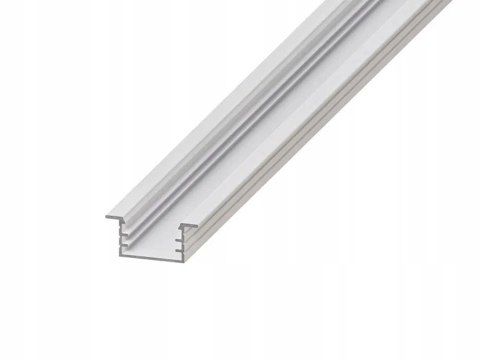 Profil aluminiowy do taśm LED anodowany wpuszczany frez mleczny klosz