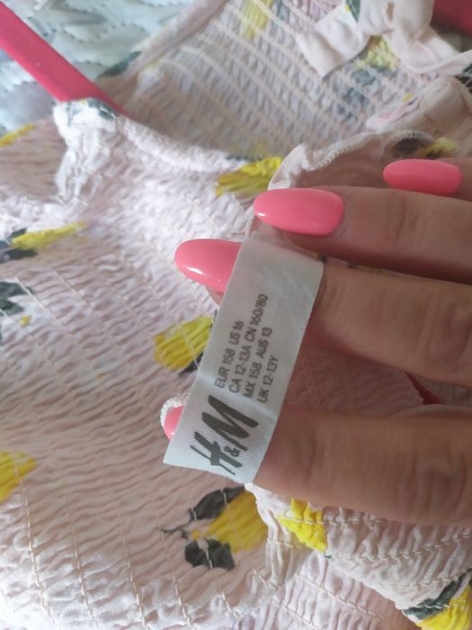 Kombinezon długi szerokie nogawki  na lato h&m 11-12lat 152/158 idealn