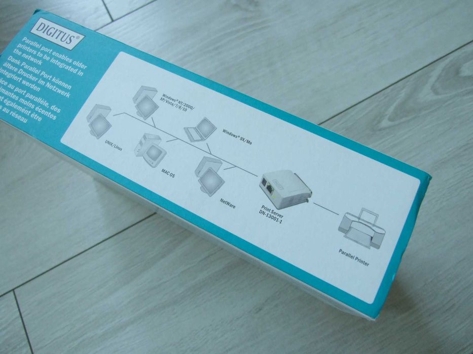 Digitus Serwer druku Fast Ethernet 1xRJ45 1xDB-36-pin LPT serwer drukarek