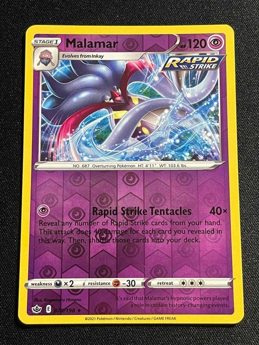 Carta Pokémon Malamar 70/198 Chilling Reign
