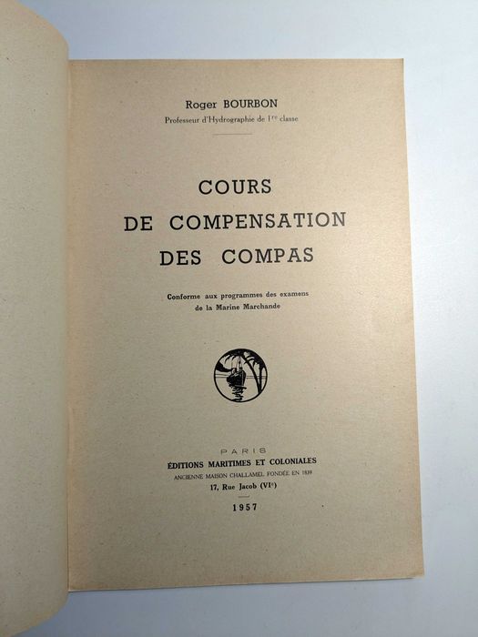 “Cours de Compensation des Compas” (Roger Bourbon) en Français