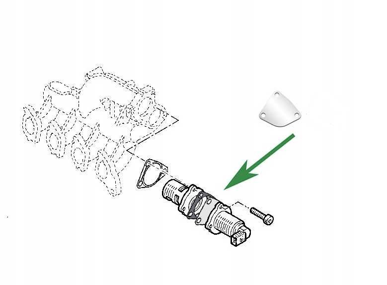 Заглушка клапана ЕГР EGR Renault Opel Nissan на мотори 1.5 1.9 2.0 2.5
