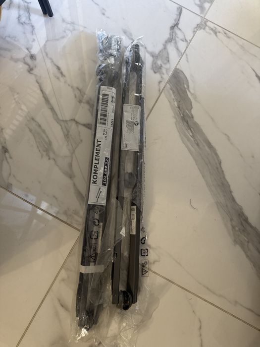 Komplement Ikea szyna do szuflad 58 szary