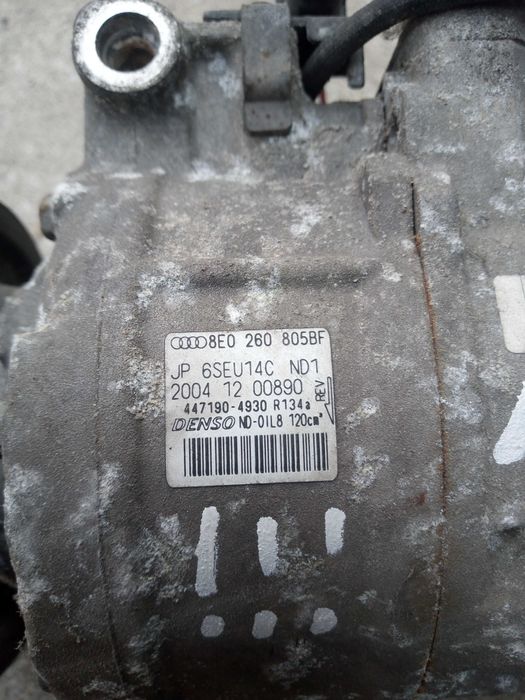 Audi A4 B7 sprężarka klimatyzacji 1,9 2,0TDI 1,8T 2,0 B 8E0260805BF 4-13