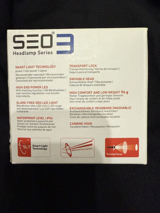 Налобний ліхтарик Led Lenser SEO 3
