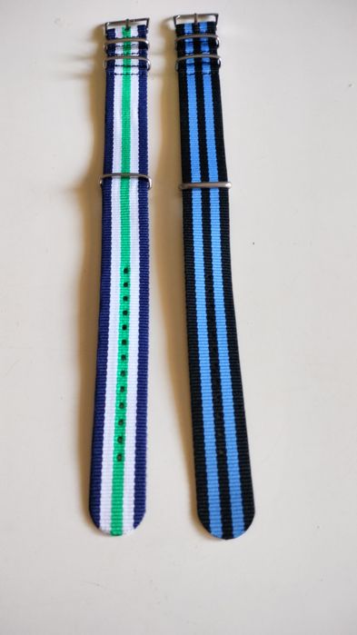 Pasek nato do zegarka  22mm nylon 2 sztuki + teleskopy