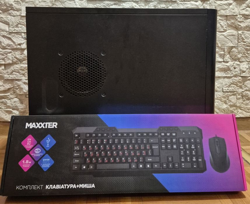 Компьютер комплект (системный блок, Клавиатура, мышь) 4 ядра/4гб
