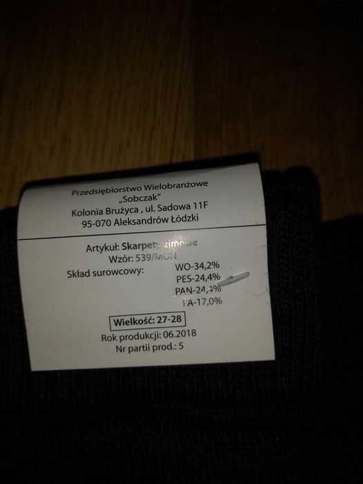 Skarpety wojskowe letnie i zimowe