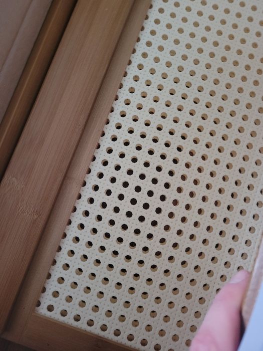 Nowa szafka na buty wąska rattan