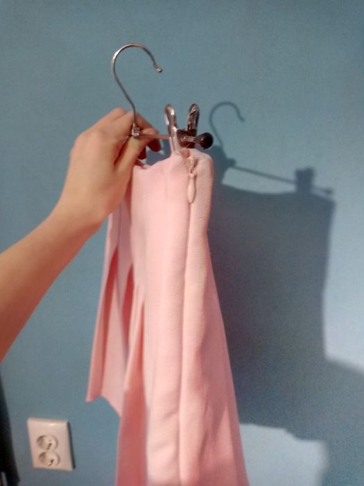 Спідниця з шортами ніжно рожева р. S