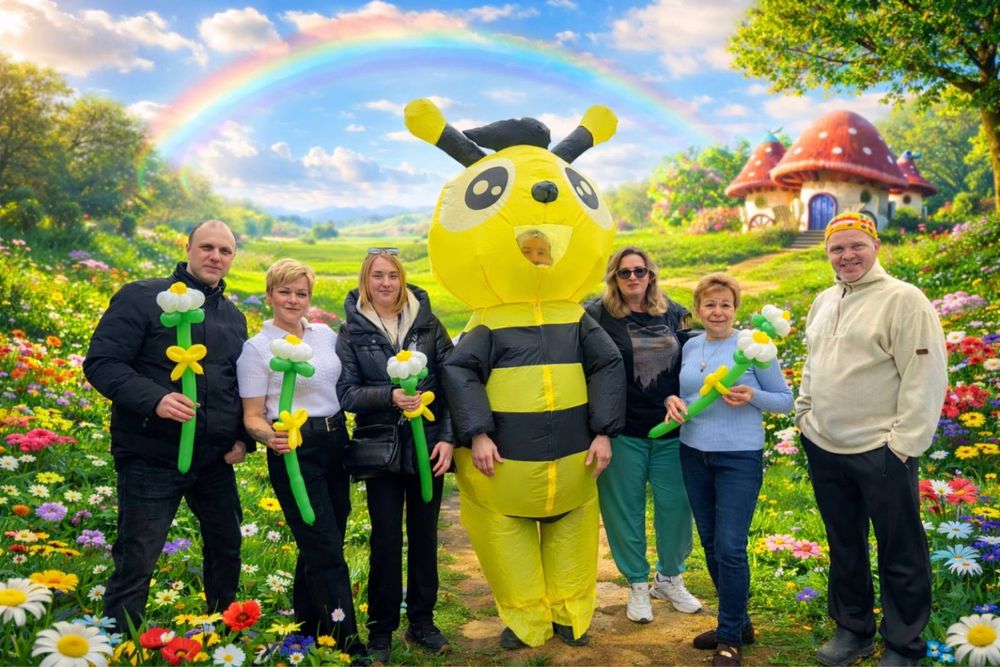 Надувний костюм бджілки