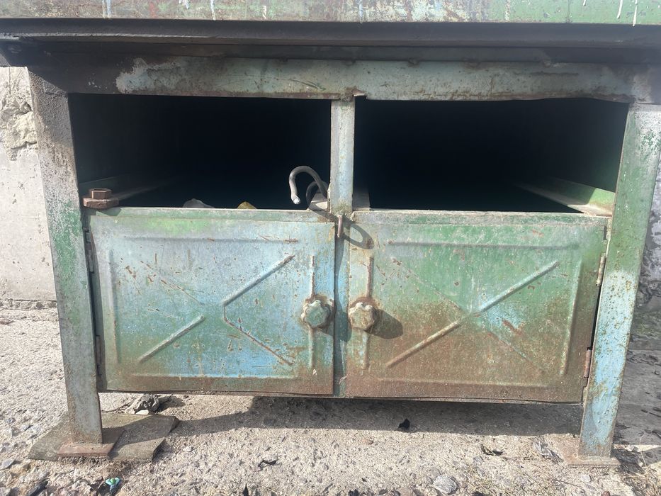 Стіл сталевий токарний слюсарний промисловий в цех , гараж