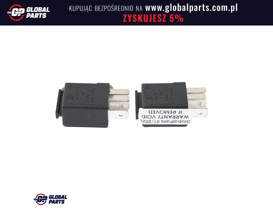 Volkswagen Audi Seat Skoda Przekaźnik Czarny 5-Pin 12V 7M Zestaw X2