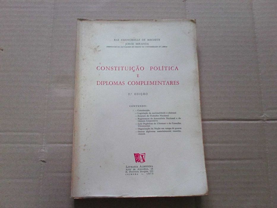 Constituição politica e diplomas complementares