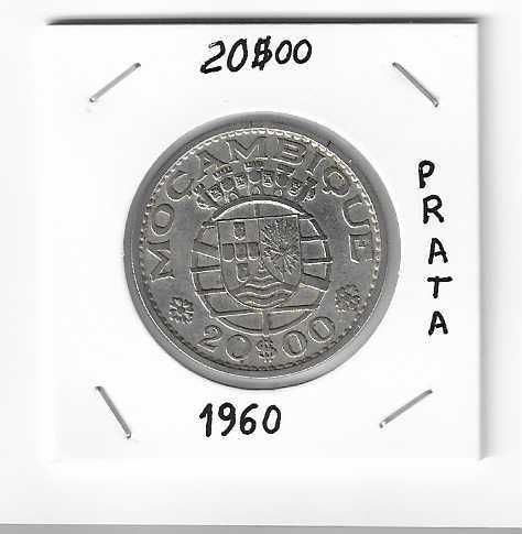 Moeda de Moçambique em prata