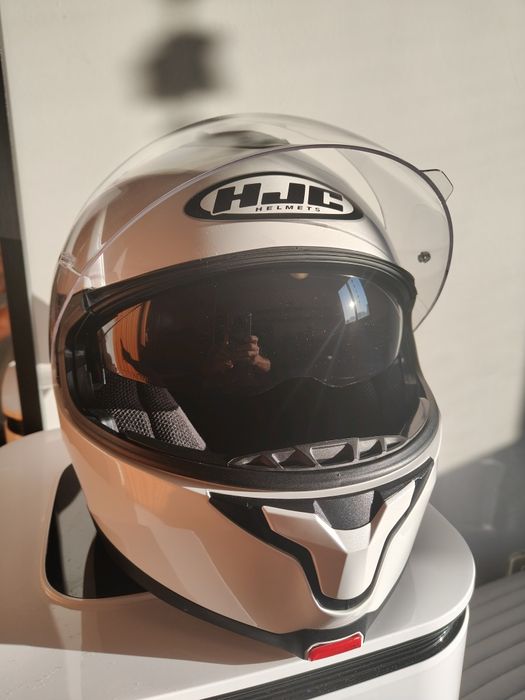 Capacete modular novo, marca HJC.