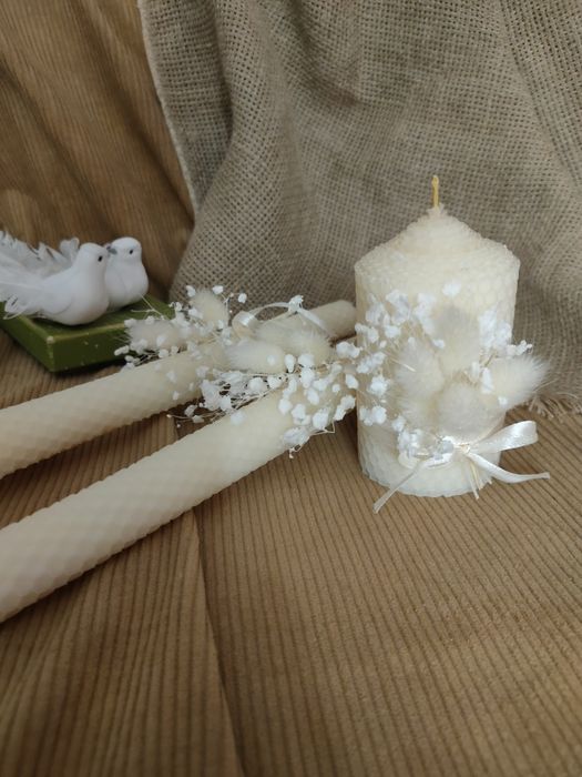 Сімейне вогнище. Семейный очаг.Свічки. Свечи. Вінчальні свічки