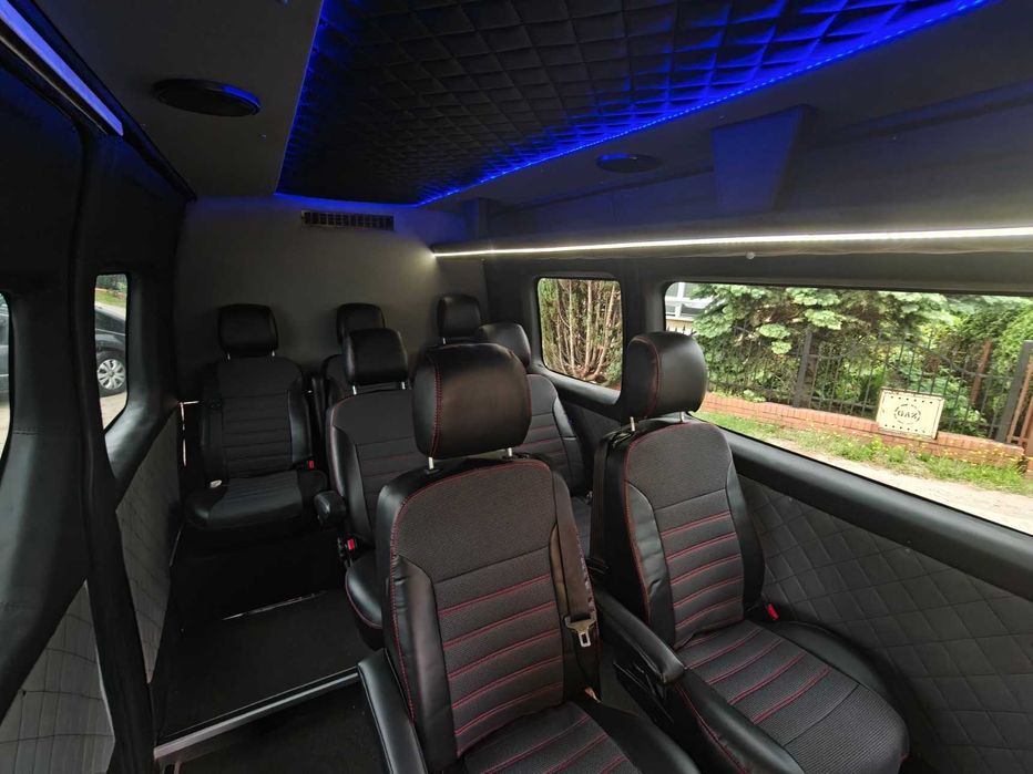 Wynajem busa, regulowane fotele long , transport