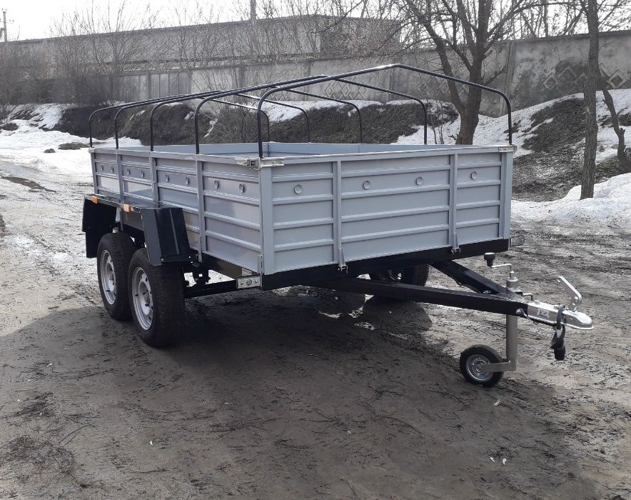 Одноосний Прицеп в наявності оцинкований борт 2200мм. Авто причеп