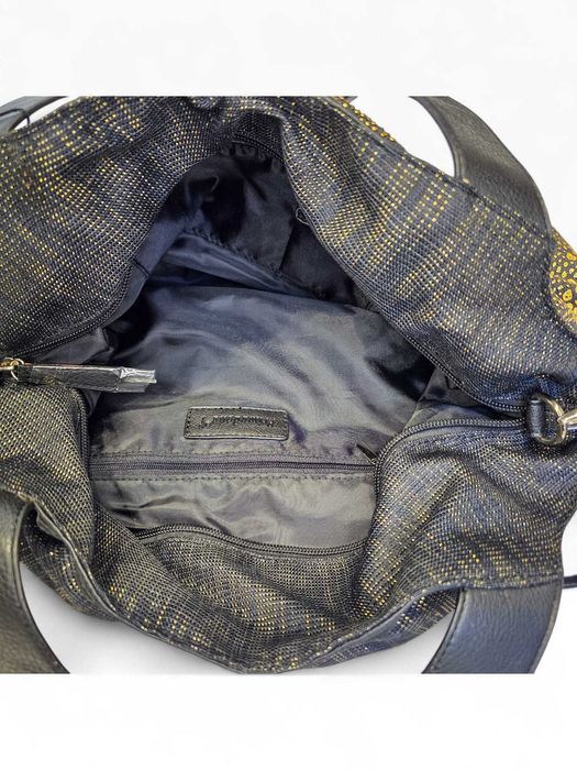 Mala Primadonna Preta & Dourado – Modelo Shoulder/Crossbody