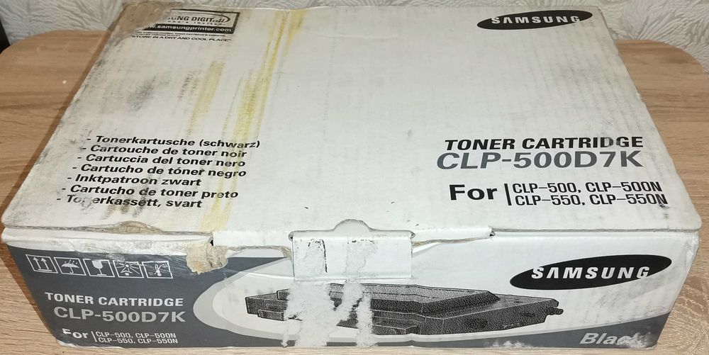 Черный картридж для цветного принтера Samsung CLP-500/N и CLP-550/N
