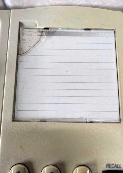 Telefone analógico antigo de 1996 Elotécnico ET2000