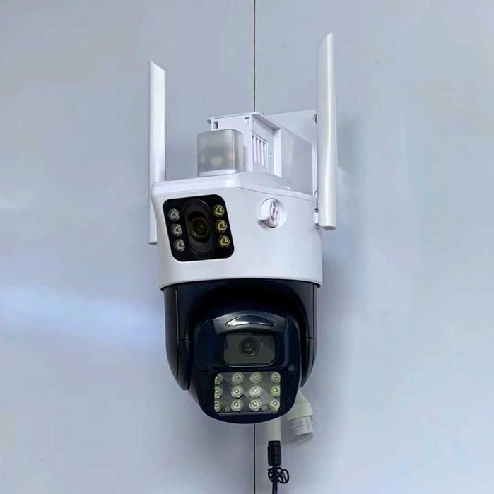 Уличная двойная IP Wifi камера видеонаблюдения icsee besder P05
