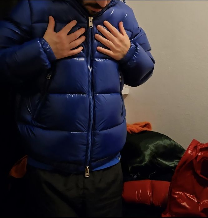 Casaco kispo jaqueta puffer azul