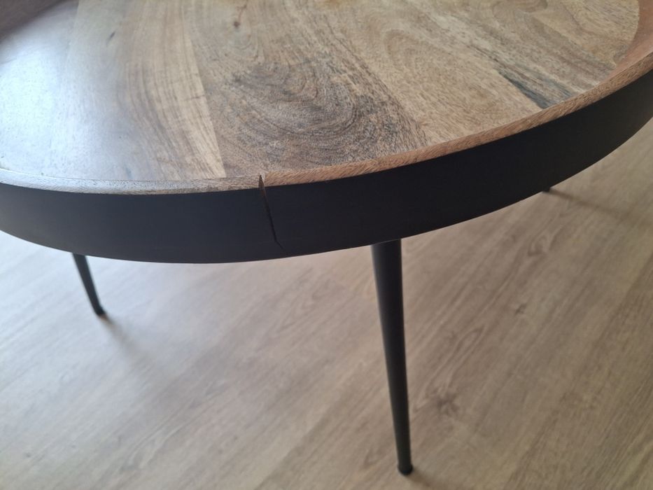 Mesa de apoio rústica