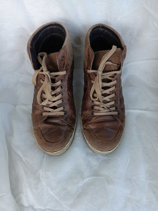 Botas sapatos Bocage em pele com atacadores