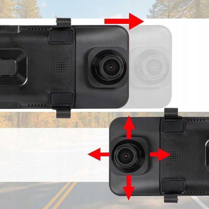 SMART Android QHD Kamera samochodowa wideorejestrator lusterko cofania