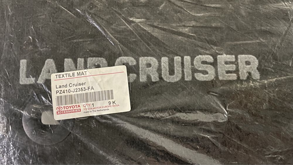 Dywaniki welurowe Toyota Land Cruiser NOWE ORYGINALNE