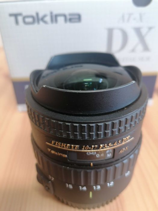 Vendo objetiva Tokina AT-X 107 AF DX NH Fisheye 10-17mm F3.5-4.5 (Canon)