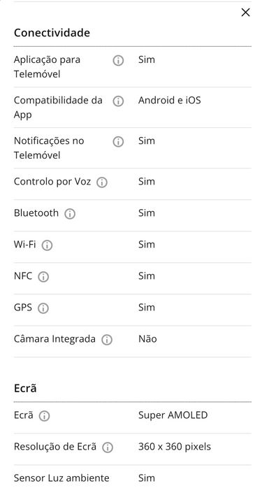 Samsung watch 3 usado