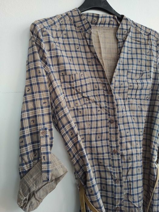 Túnica / camisa quadriculada - Tamanho L