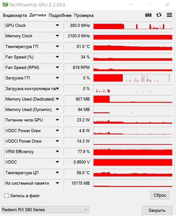 Видеокарта AMD Radeon RX 580, XFX, 8 Gb Гб