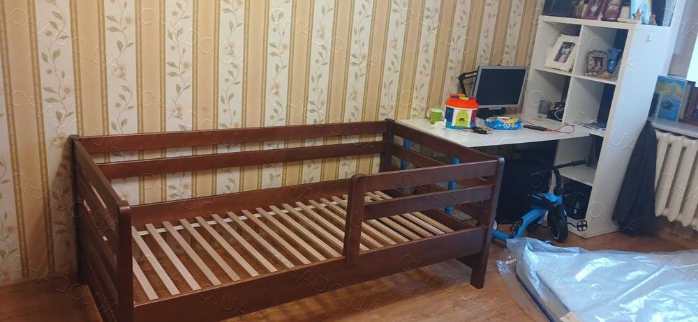 Дитяче ліжко Аврора Дерево БУК, детская кровать Колір Сірий